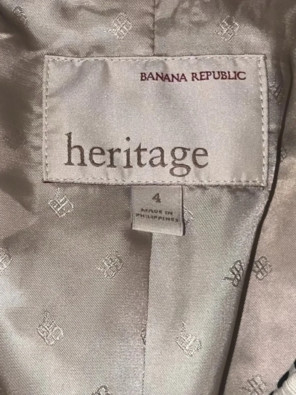 Banana Republic Heritage Printed Blazer Jacket Sz 4